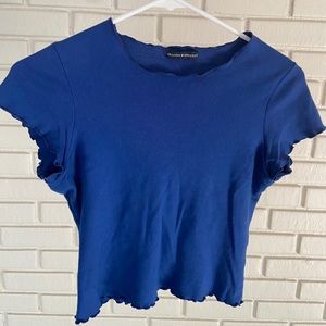 Brandy Melville Ruffle Crop Too